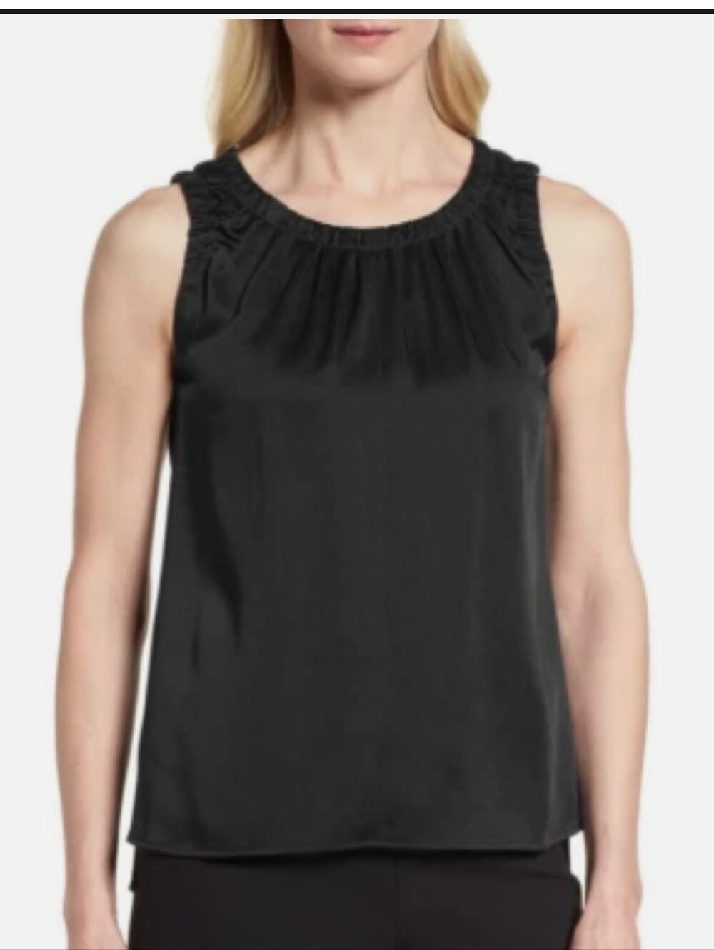 Hugo Boss "Ivanica" satin tank Sz S